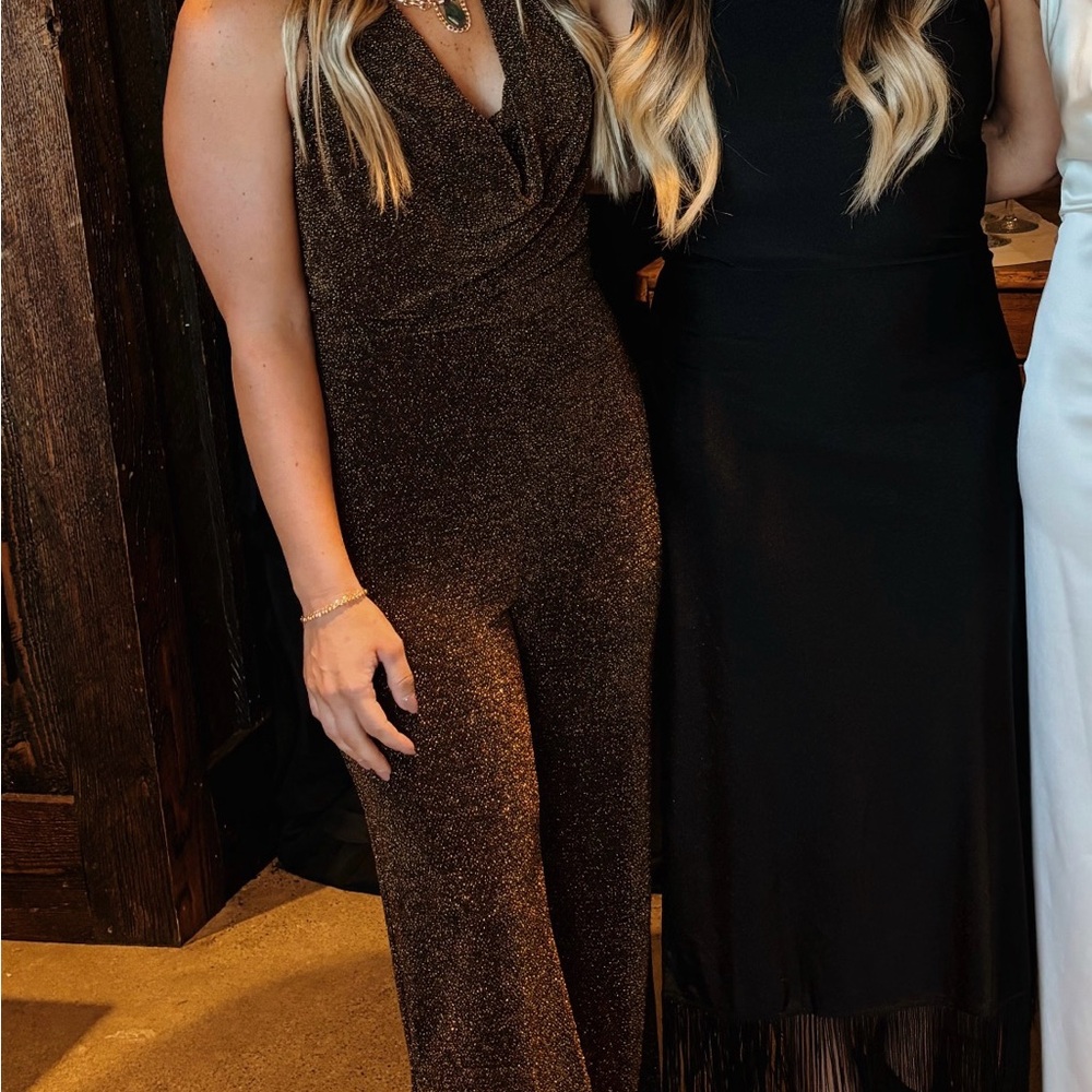 Elegant Brown Jumpsuit - Picture 2 of 2
